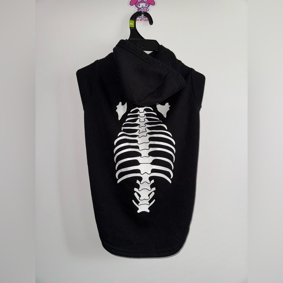 Petco Bootique X-Ray Skeleton Halloween Dog Hoodie Size (Fits MEDIUM Size Dog) - Picture 2 of 3